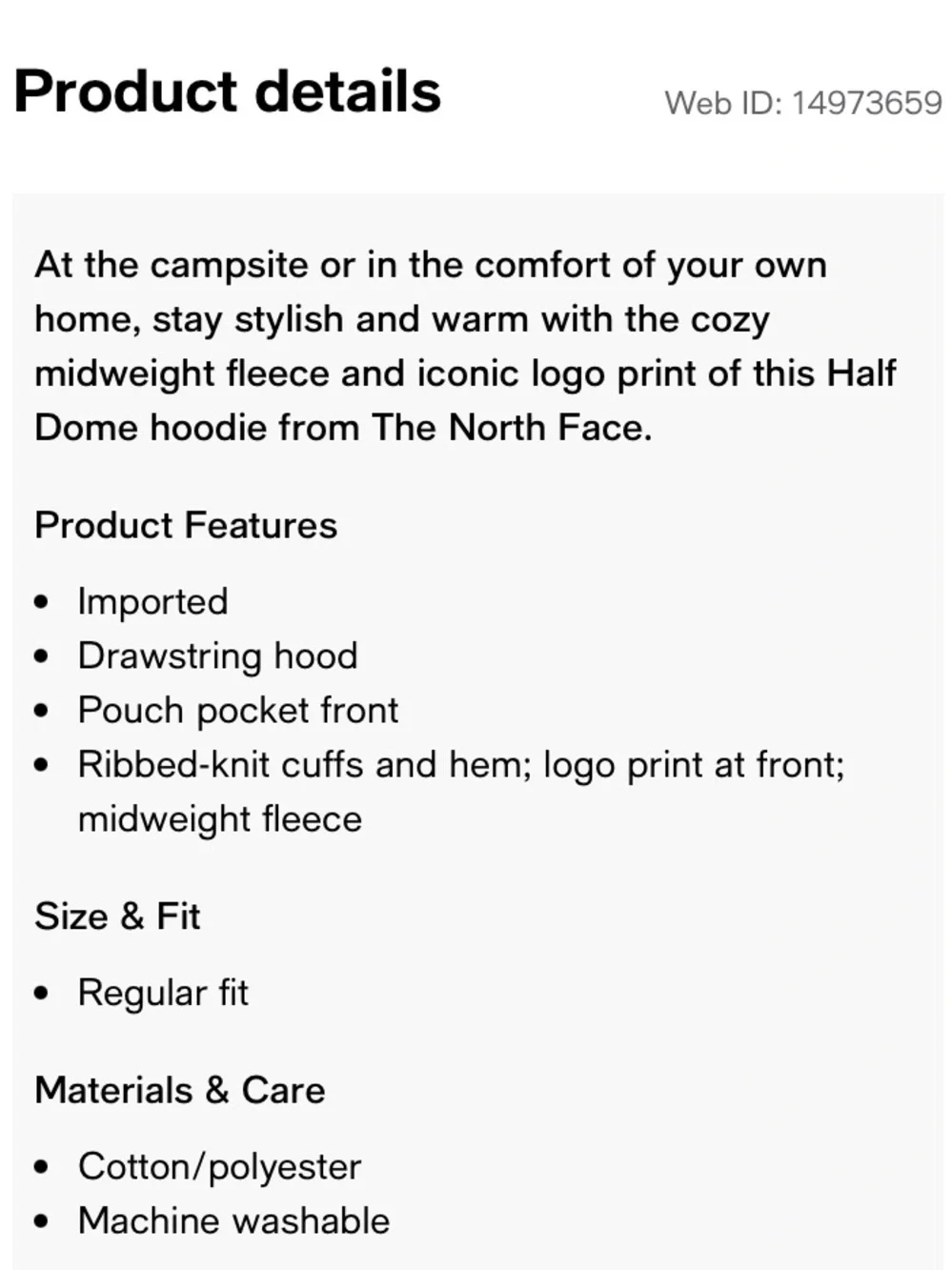 THE NORTH FACE - Men’s Half Dome Hoodie